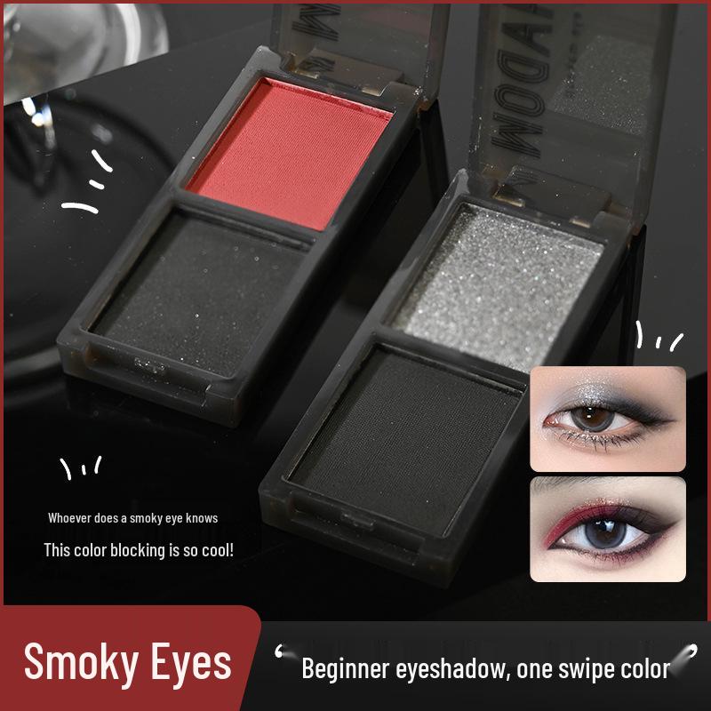 Red-Black Gothic Smoky Eye Makeup: Halloween Dark Series Eyeshadow | Carsha