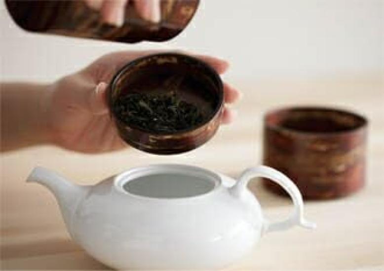 Cutie de ceai din piele naturală, piele simplă, 30200 (apartament)