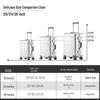 Aluminum-Magnesium Alloy Suitcase with Universal Wheels, 20/24/28-inch