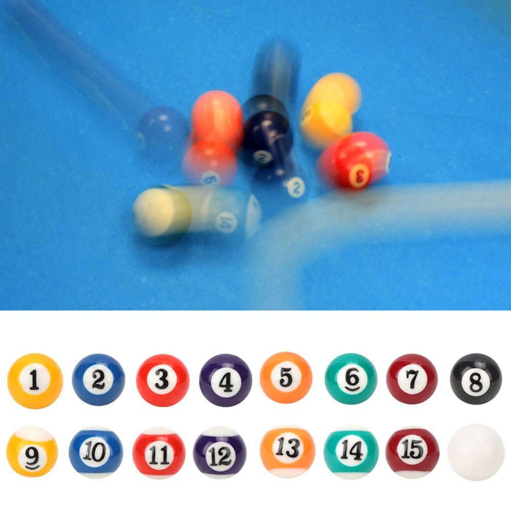 16PCS Plastic Mini Billiard Ball Mini Pool Ball Billiards Ball Set  Billiard Supplies