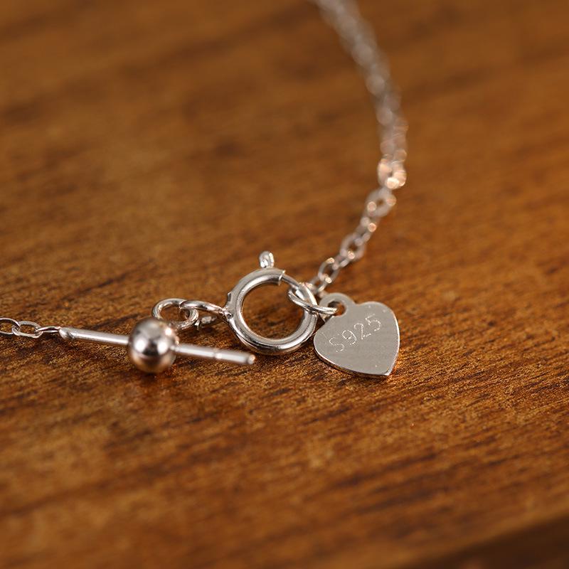 Collier Initial Personnalisé en Argent Sterling 925 - Pendentif Alphabet pour Femme Chaîne Clavicule Tendance Bijoux