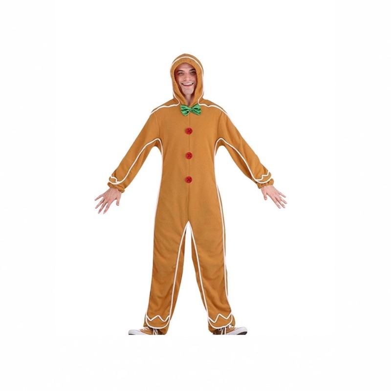 

Новый костюм пряничного человечка для игры, детский рождественский комбинезон, родитель-ребенок M