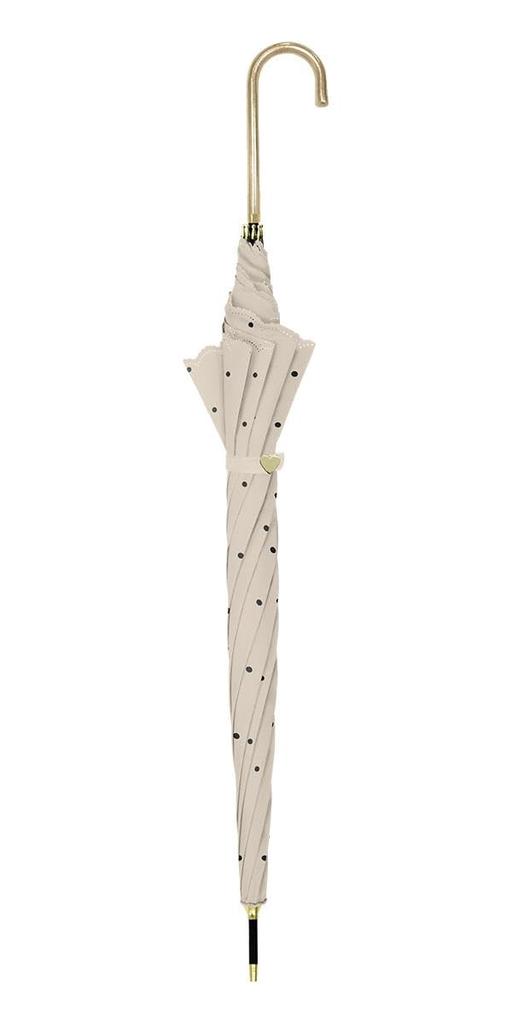 Nakaya Natural Basic Jump Long Misty Light 60cm Women's Umbrella, Rain, Beige,