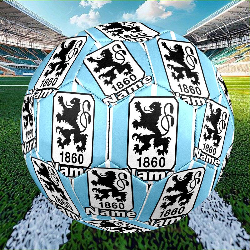 Custom Name Personalized 1860 Munchen football club Print Size 5 Soccer Ball Training & Match Football, for Team, Kicking, Gift for Football Enthusias