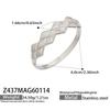 18K Goldplattiertes Geometrisches Zirkonia-Diamant-Armband aus Edelstahl