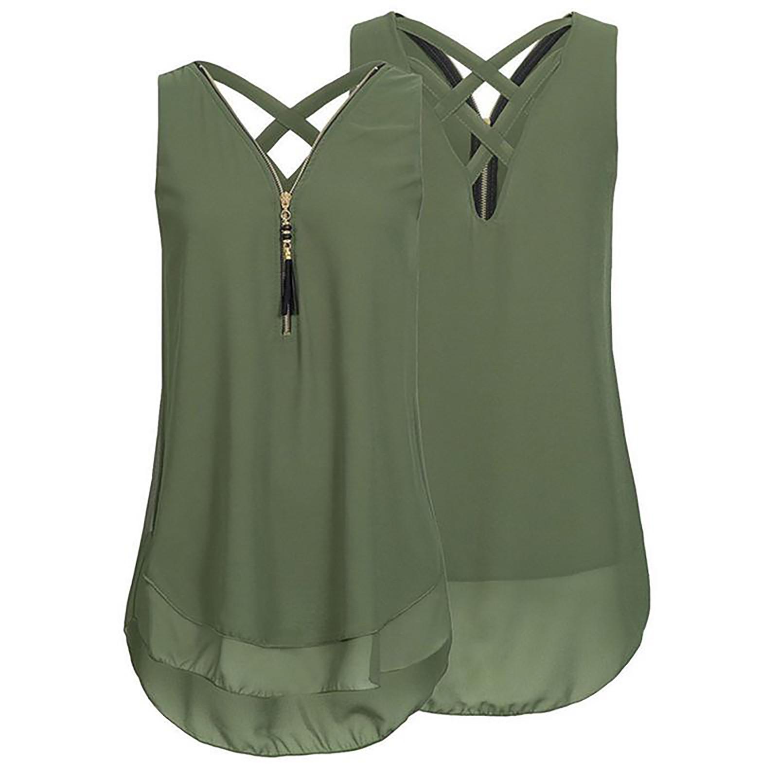 

Жіночі літні топи з оголеними грудьми без рукавів і кольорові сорочки S