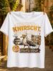 Notstrom Zustand Knirscht Aber Lauft Exhausted Eagle Holding Coffee With Orange Gray Vintage Unisex All Tshirt