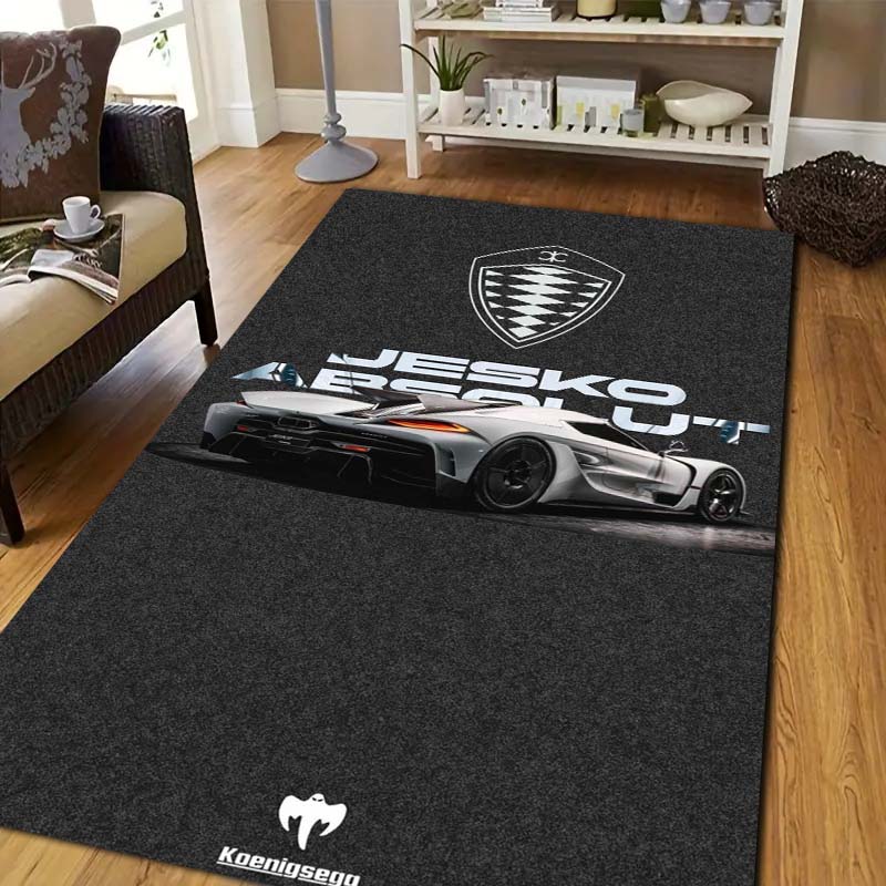 Luksusa sporta auto logo K-Koenigsegg drukāts