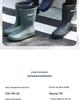 Men's Mid-Calf Non-Slip Fleece-Lined Rubber Rain Boots for Fashion, Work, and Outdoor Activities