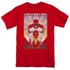 Mighty Morphin Power Rangers Red Deco T Shirt Mens Licensed Tee Red
