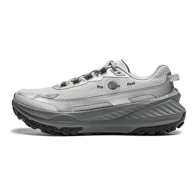 Li-Ning Dilu Comfort Versatile Slip Resistant Support Low Top Women Running Shoes Silver Gray ARNU004-21 36