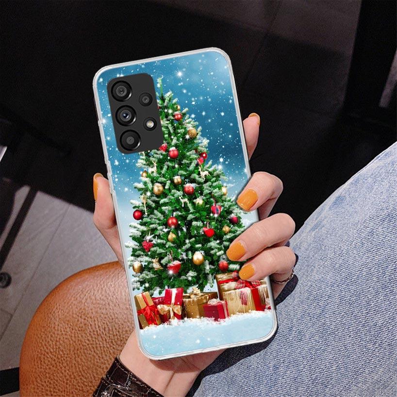 Merry Christmas Tree Snow Phone Case For Samsung Galaxy A17 A16 A15 A14 A13 A57 A56 A55 A54 A53 A37 A36 A35 A34 A33 A26 A25 A24