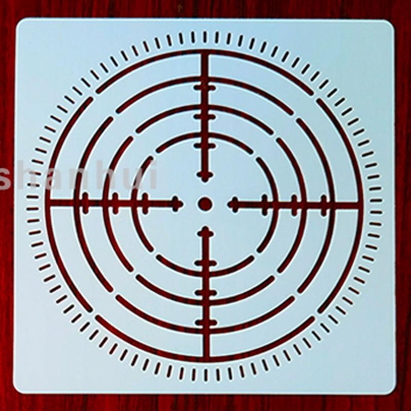 Mandala Bullseye Spider Web Stencil: DIY Wall Painting Template