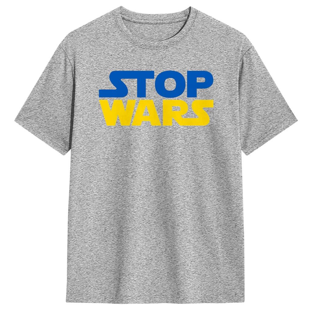 Ukraine Stop Wars T Shirt Summer 100 Cotton T Shirts For Unisexs Design Tshirt ShortSleeve Y2K Casual Top Tees