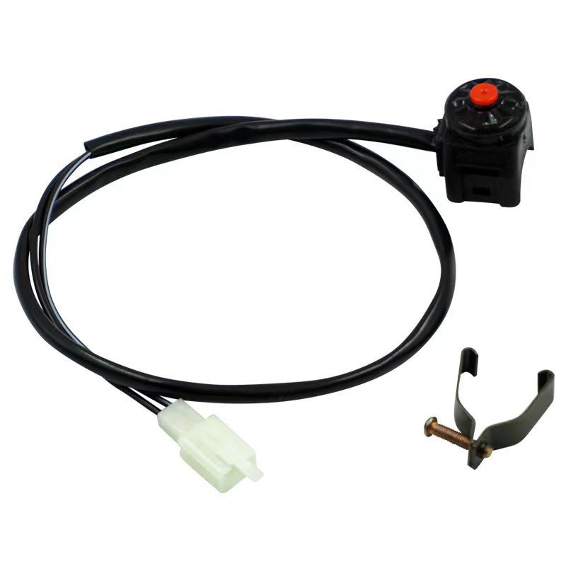 Universal Motorcycle Kill Switch Red Push Button Horn Starter Dirt Bike Atv Utv Dual Sport
