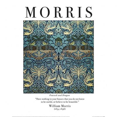William Morris Peacock And Dragon Print