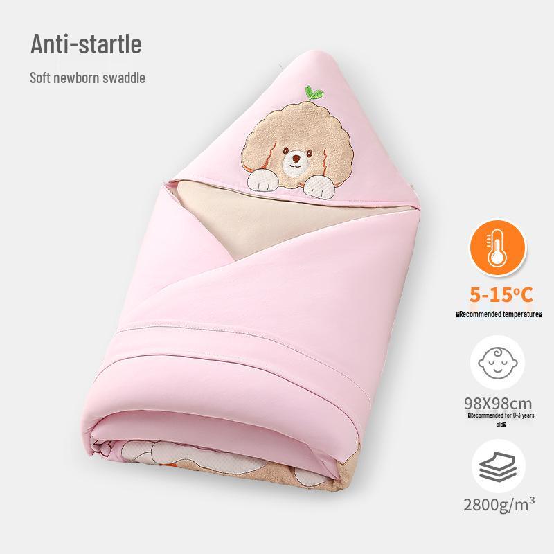 Thickened Cotton Swaddle Blanket for Newborns - Cozy Outdoor & Delivery Room Use