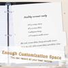 Recipe Dividers for 3 Ring Binder Set 9 3/4”×11” Black and Pre-Printed Recipe Binder Dividers Recipe Organizer Personalized Family Recipe Binder