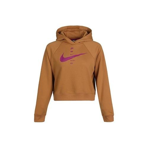 Nike Женская повседневная толстовка с капюшоном, коричневая EU XL коричневый
