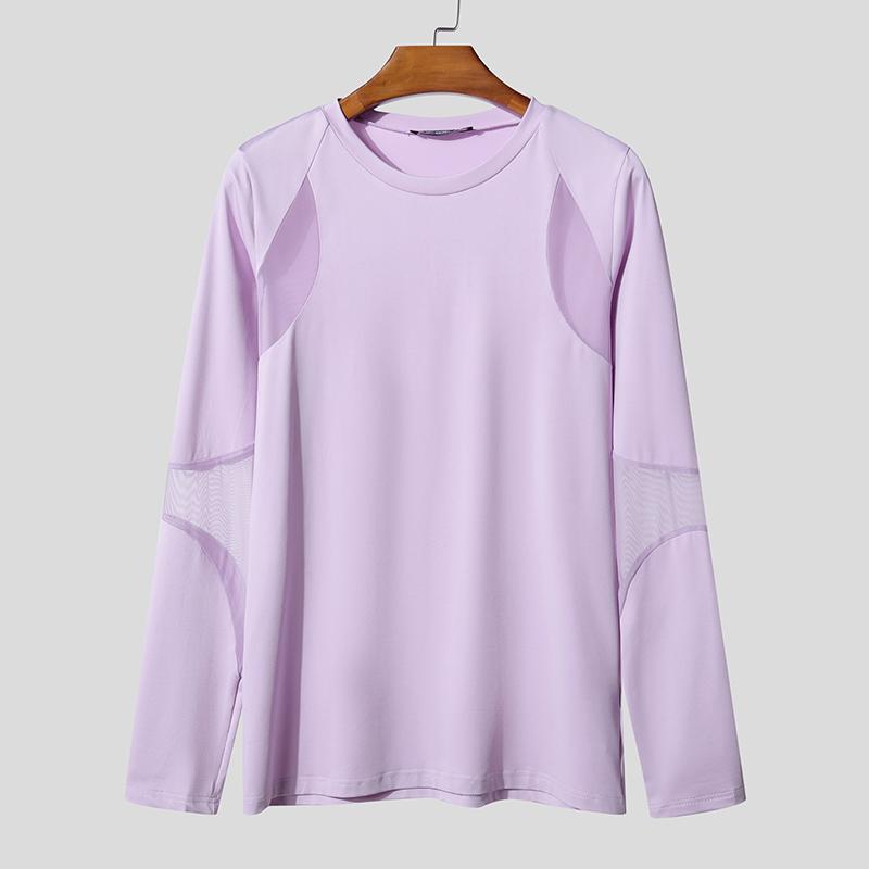 INCERUN Men Deep Lapel Neck Long Sleeve Button Up Casual Shirts Tops S чёрный