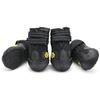 4Pcs Waterproof Snow Boots Winter Pet Dog Shoes Casual Anti-Slip Warm Puppy Boots Black Size 4 Outdoor Pet Dog Shoes