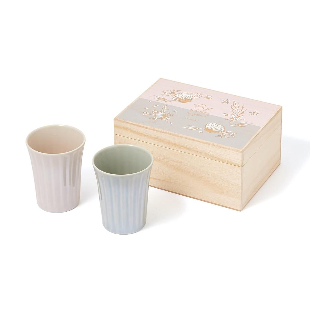 Francfranc Pair Gift Tumbler Set NATURAL
