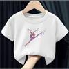 Kinder Sommer Kurzarm T-Shirts Aquarell Gymnastik Kunst Grafiken Druck Mädchen GYM Liebhaber Geburtstagsgeschenk T-Shirt