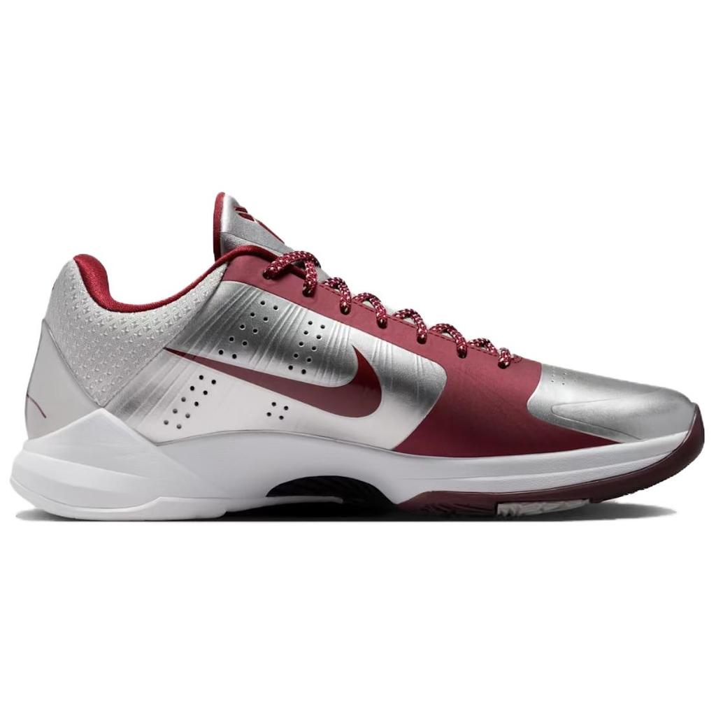 Nike Zoom Kobe 5 Rebound Grip Low Top Basketball Shoes Men's Silver White IM0557-001