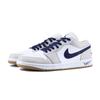 Jordan Air Jordan 1 Low top Vintage Basketball Shoes Unisex White Gray 553558-146(Team1254-dust)