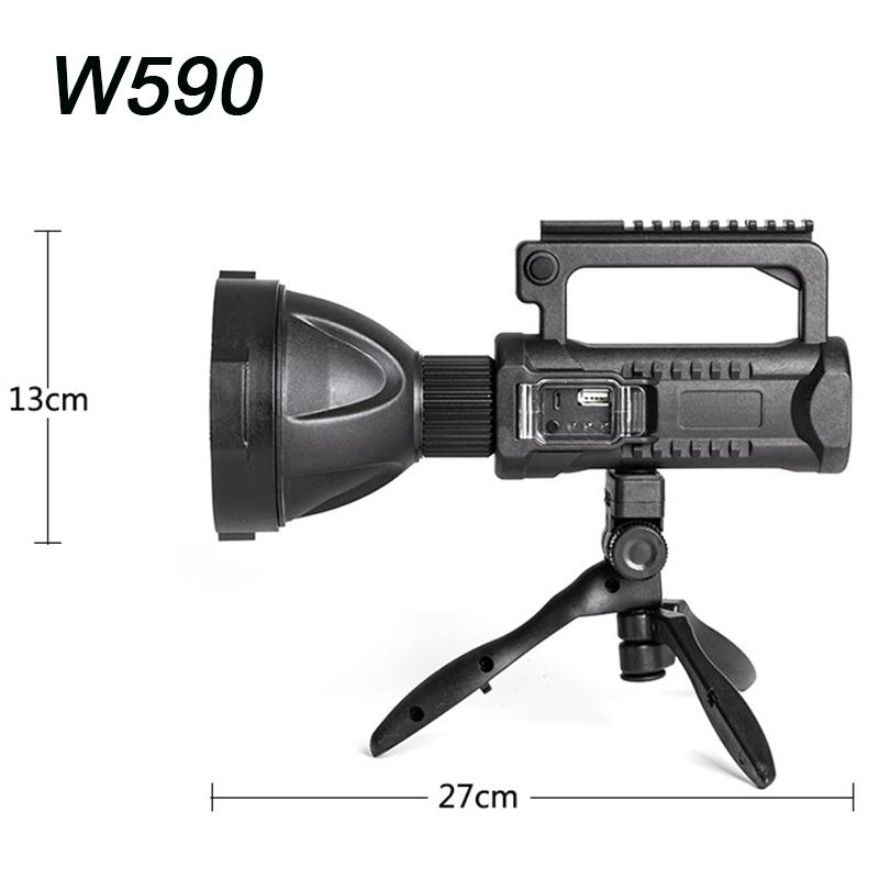 Rechargeable Searchlight Outdoor Waterproof High Power Lighting Flashlight 8000 Ma Large Capacity