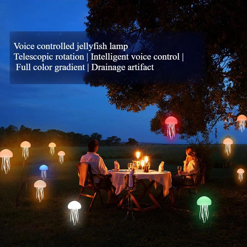 Kreative LED Hängeleuchte Irisierend Farbverlauf Schwimmende Quallen Lampe Schlafzimmer Kopfteil Dekoration Atmosphärenleuchte