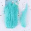 50 PCS Turkey Marabou Feathers 10-15CM Fluffy Decorative Feather for DIY Wedding Dress Jewelry Decoration Accessories Plumes