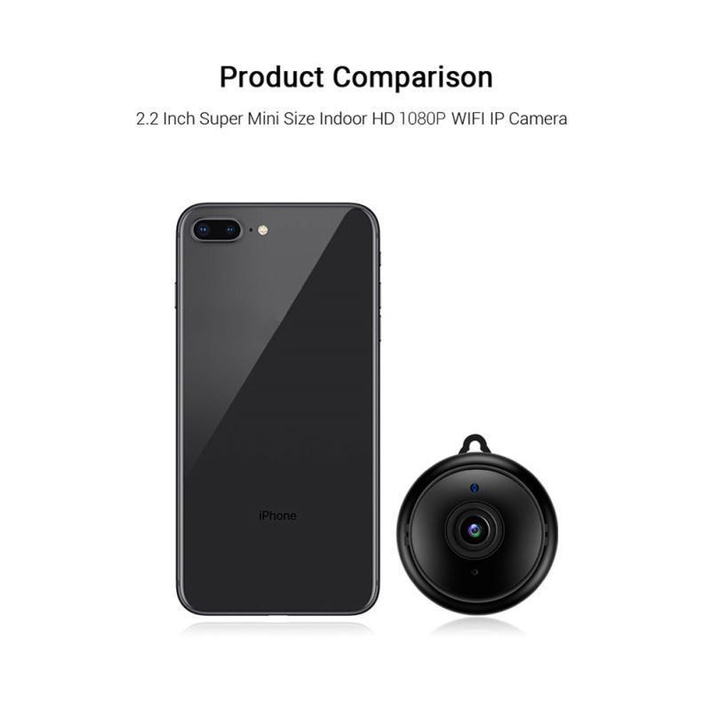 Mini Wifi Ip Camera Hd 1080p Wireless Indoor Camcorder Night Vision Two-way Audio Motion Detection