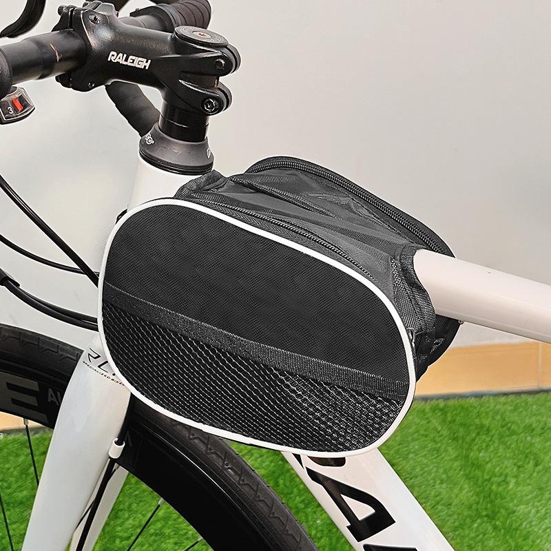 Cartoon Capybara Top Tube Bike Bag - Cute, High-Quality Front Beam Bag for Road/Mountain Bikes, Phone Storage Included