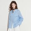 Chuyu Women's Pleated Lapel Lyocell Shirt