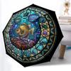 Underwater Kingdom Pattern Umbrella, Portable and Foldable Design, 8 Ribs, a Casual Accessory for Halloween, Christmas, and Birthday Gifts.