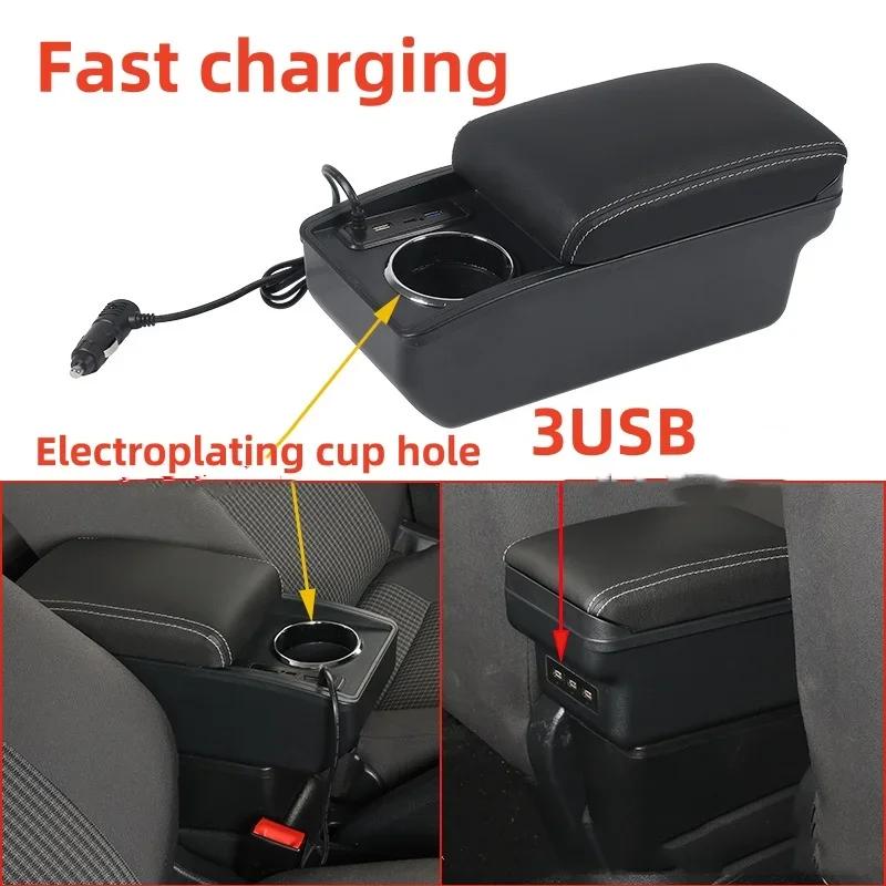 For Seat Ibiza Armrest Box For Seat Ibiza 6j Ibiza 6L Car Armrest Auto Storage Box 2010-2019 Dedicated Retrofit Car Accessories