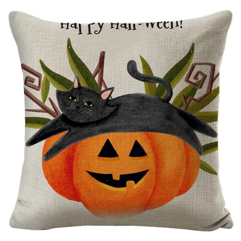 Pillow Christmas Pillowcase Set Home Bed Cushion Cover Office Sofa Waist Cushion