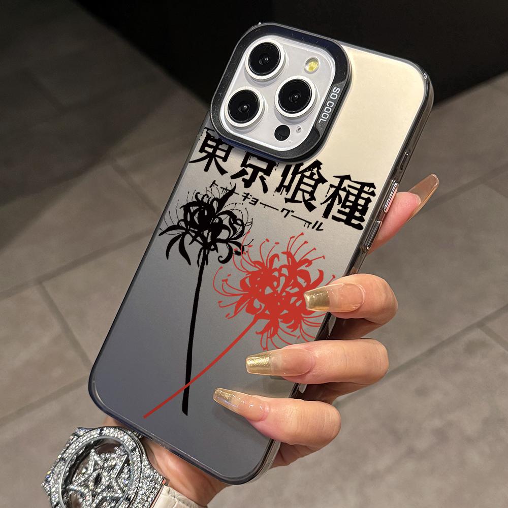 

Hot Tokyos Ghouls Phone Case for iPhone 17 Air 16 16e 15 14 Plus 13 12 11 Pro Max X Xs XR 8 Colorful Silver Hard Cover iPhone 15 Pro Max