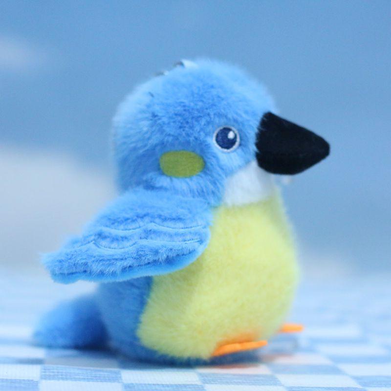 1pc Cute Lifelike Bird Plush Toy Soft Parrot Penguin Stuffed Plushies Keychain Simulation Animals Pendant Gift for Birthday