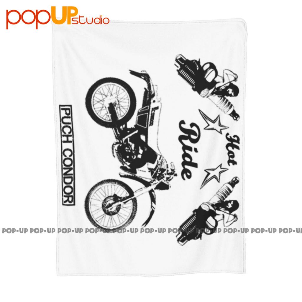 Puch Condor Pinup Motorcycle Bike Classic Cars Ultra-Soft Blanket Quilt Winter Sofa Cover Bed Covers
