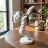 Creative Artistic Side-Face Shaped Eyeglass Holder Curved Design Desk Decor  Home
