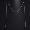 Boho Feather Tassel Face Chain, Sparkly Crystal Mask Vein Eyewear Chain, Festival Party Hair & Face Accessories for Women