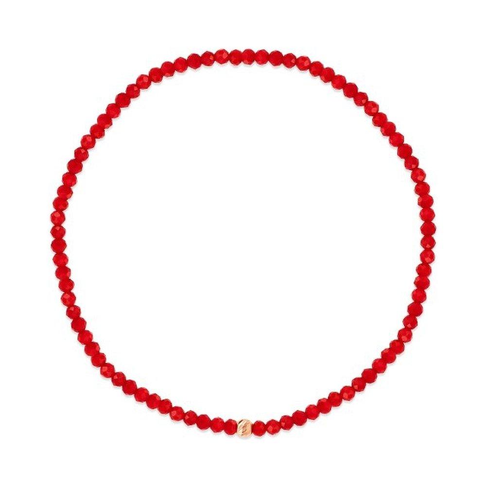 [Bnbgold] 14K Petite Cut Ball Coral Wish Bracelet Chb41117