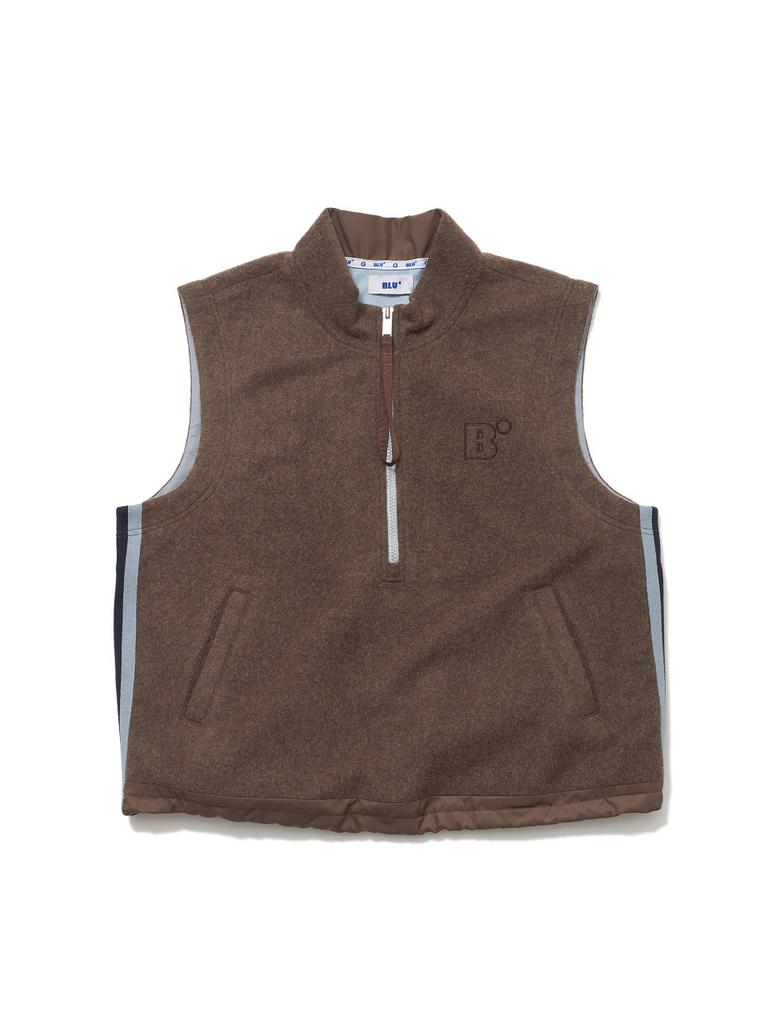 BLUDOT [Bludot] Oversized Knit Half-Zip Vest_Br