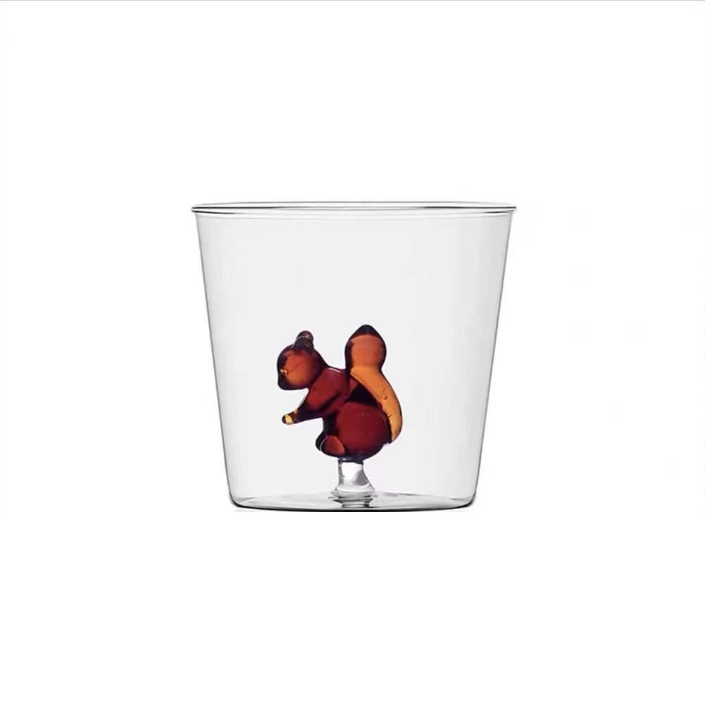 Thickened Heat-Resistant Three-Dimensional Glass Mug - Cute and Durable