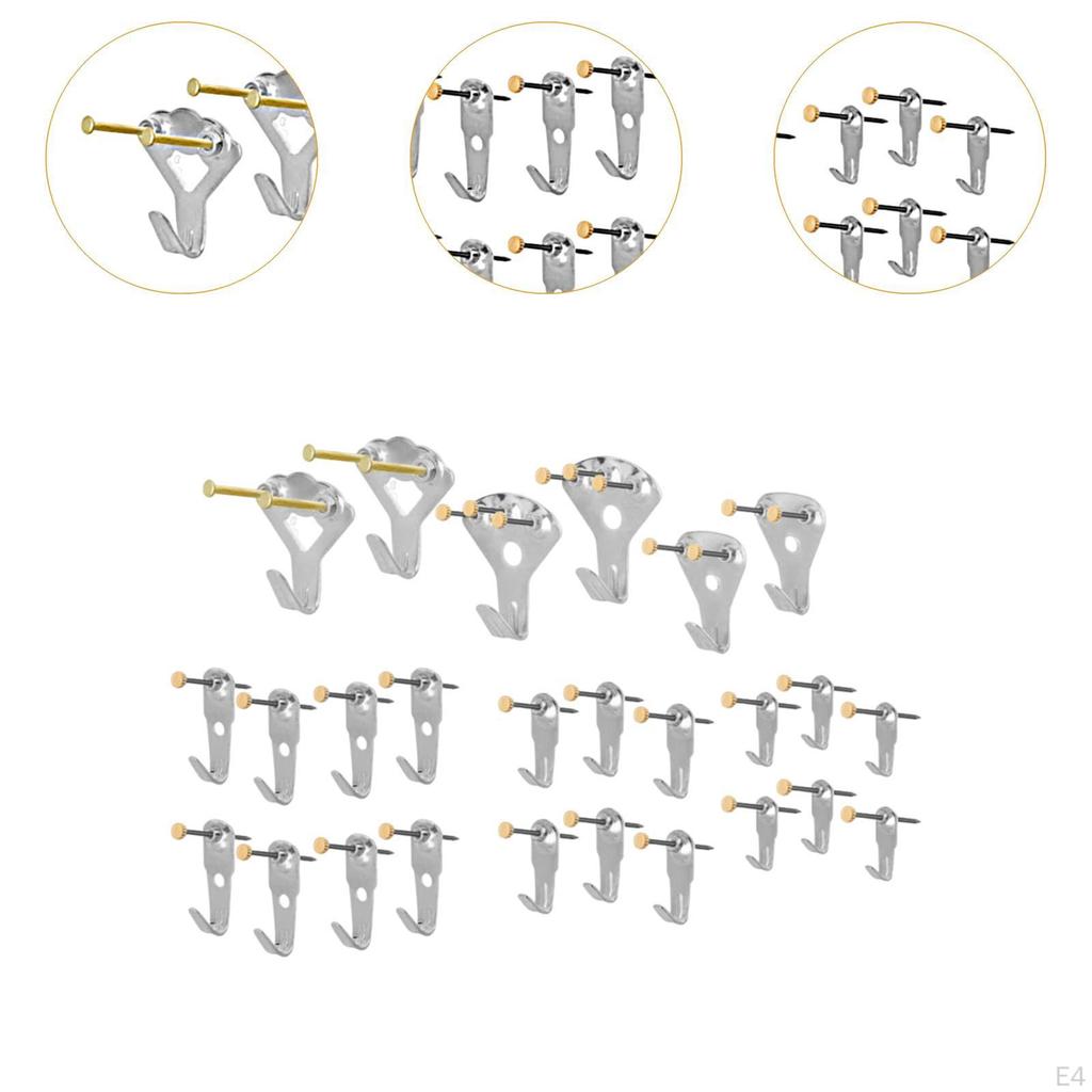 Závěsná sada na obrázky s hřebíčky a háčky pro uměleckou expozici