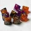 6pcs Mystical Divination Dices 8-Sided Astrologys Learning Prediction Dices for Enhancing Role Playing Game Experience