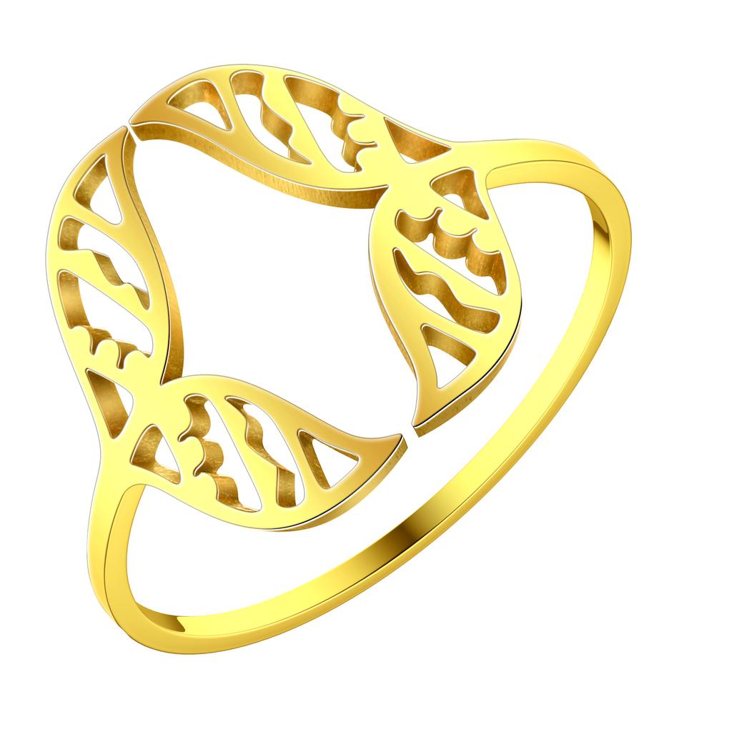 Kinitial Stainless Steel Scissors Egypt Eye of Ra Ghost Bee Gun Finger Knuckle Ring Women Wedding Party Jewelry Birthday Gift