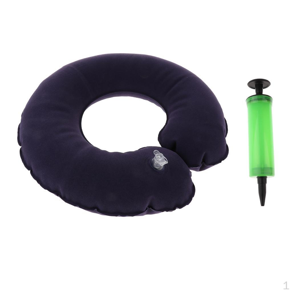 Coccyx Tailbone Inflatable Seat Cushion Pad Washable with Air Pump